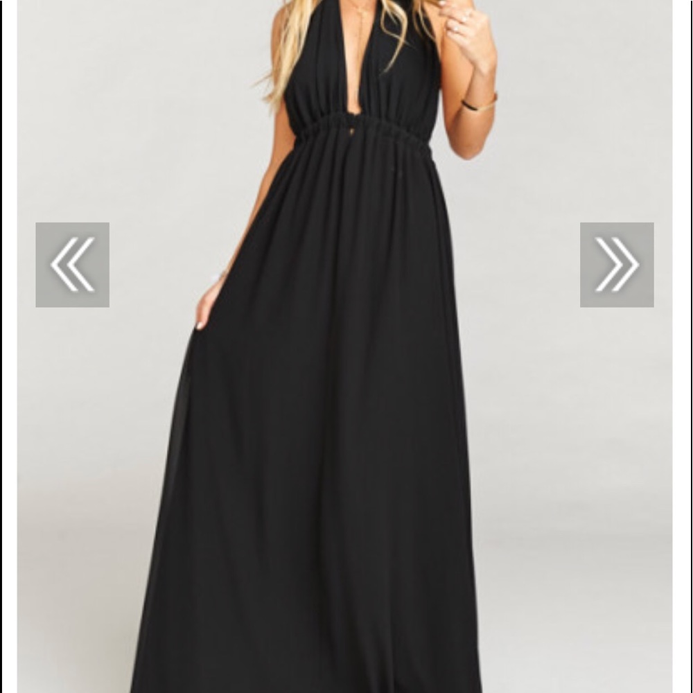 Black Show Me Your Mumu gown
